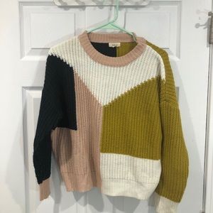 Colorblocked sweater, Multicolor pullover